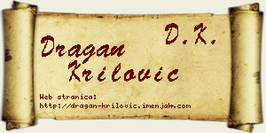 Dragan Krilović vizit kartica